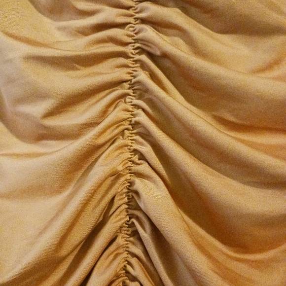 Strapless runched midi dress - Picture 5 of 6